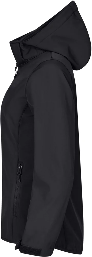 Damen 3-Lagen Kapuzen Softshell Jacke