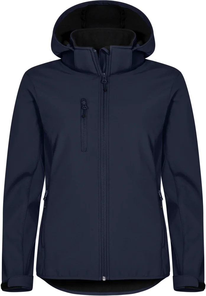 Damen 3-Lagen Kapuzen Softshell Jacke