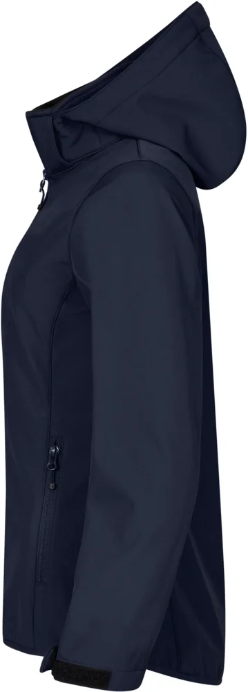 Damen 3-Lagen Kapuzen Softshell Jacke