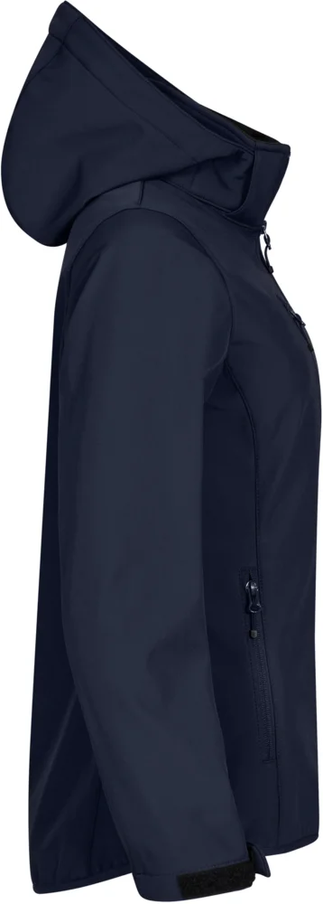 Damen 3-Lagen Kapuzen Softshell Jacke