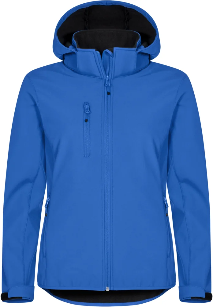 Damen 3-Lagen Kapuzen Softshell Jacke