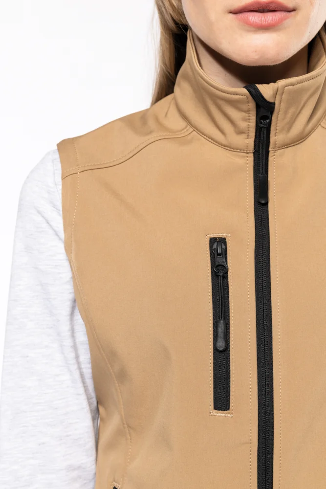 Damen 3-Lagen Softshell Gilet