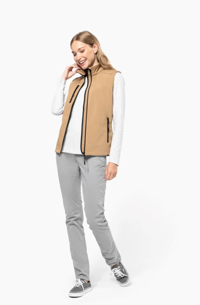 Damen 3-Lagen Softshell Gilet