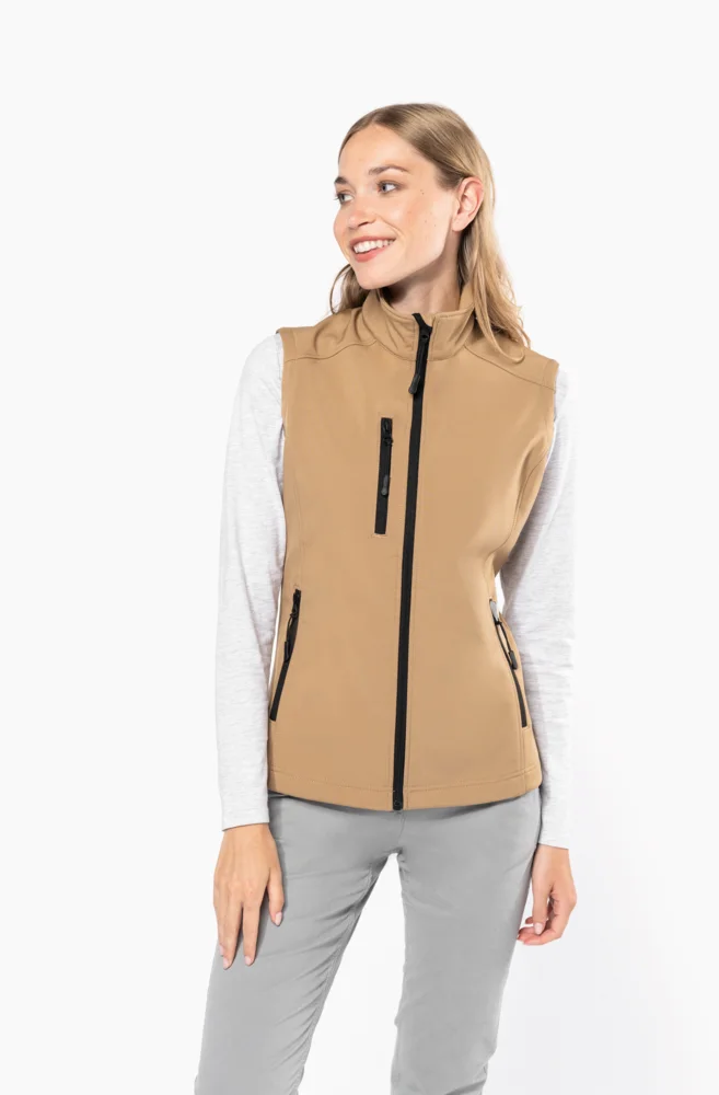Damen 3-Lagen Softshell Gilet