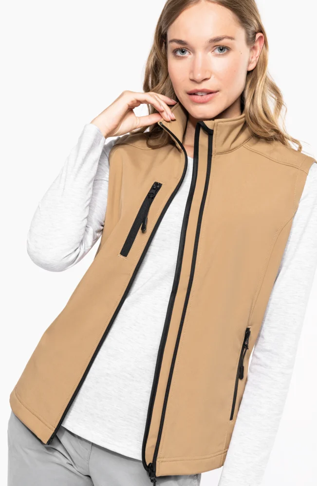 Damen 3-Lagen Softshell Gilet
