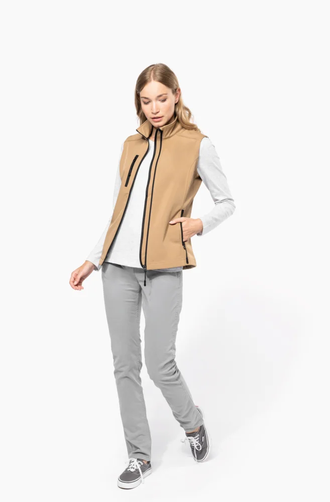 Damen 3-Lagen Softshell Gilet