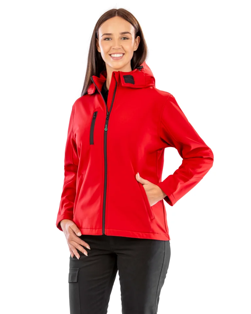 Ladies' 3-Layer Softshell Hooded Jacket