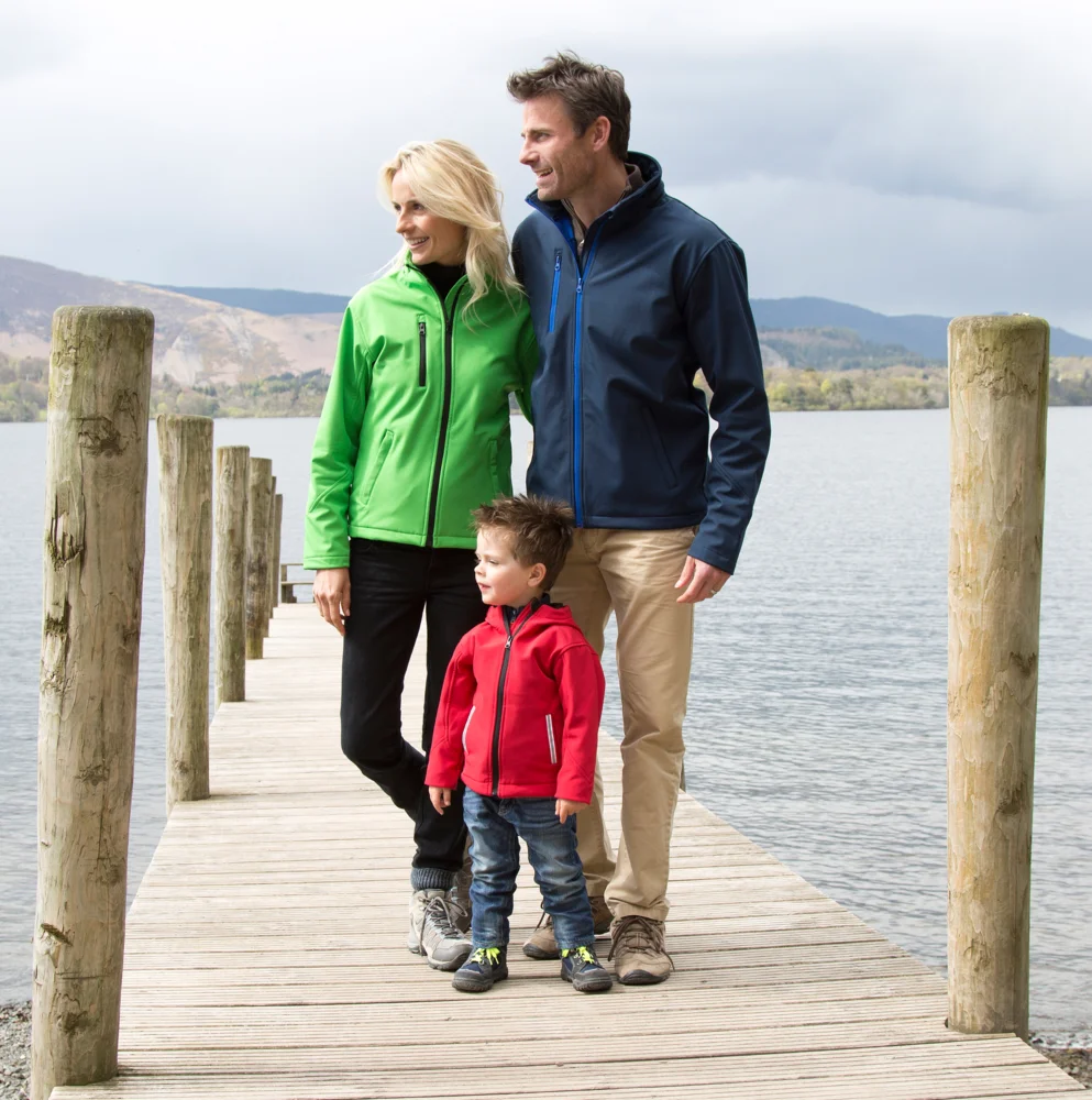 Ladies' 3-Layer Softshell Hooded Jacket