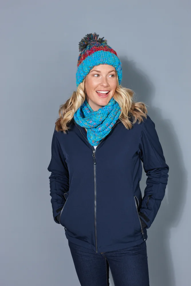 Damen 3-Lagen Wintersport Softshell Jacke