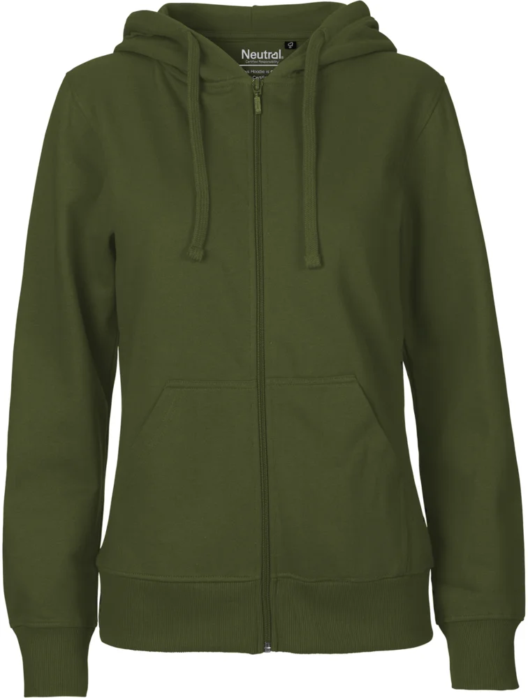 Ladies' Organic Hooded Sweat Jacket