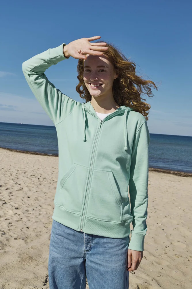 Ladies' Organic Hooded Sweat Jacket