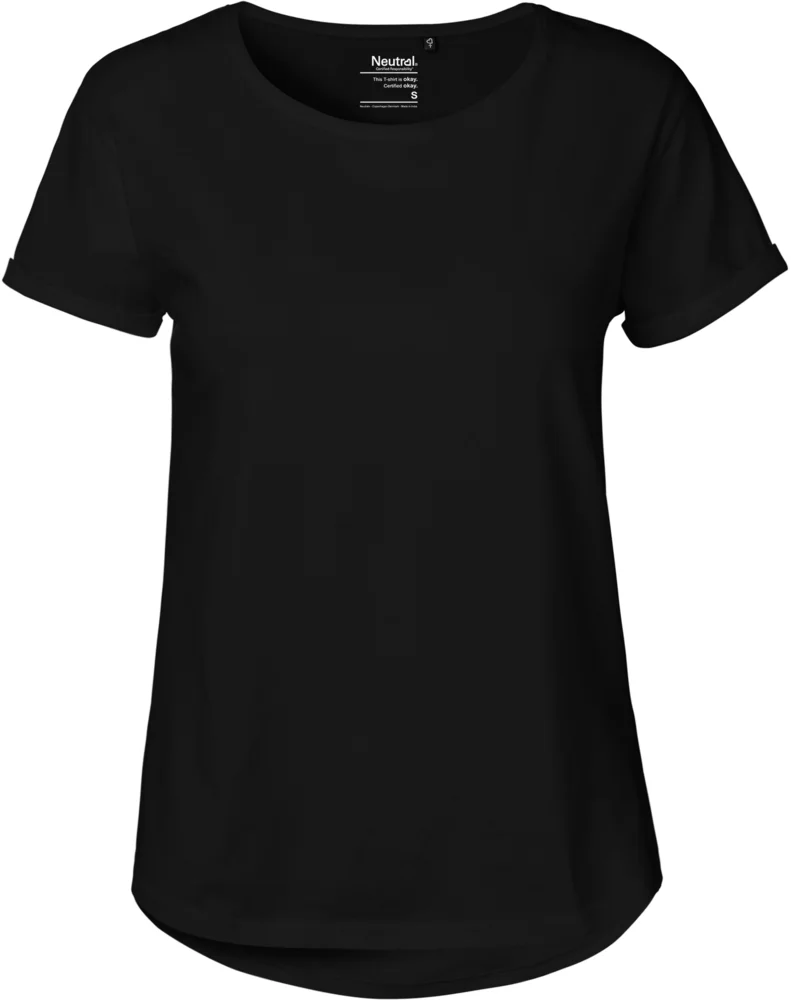 Damen Bio T-Shirt mit Umschlag