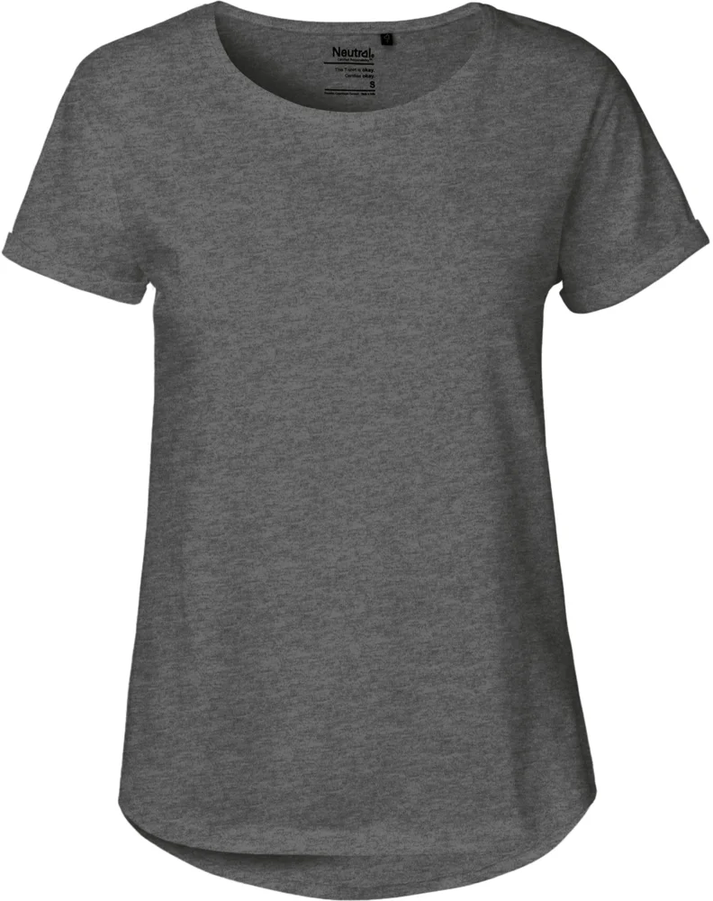 Damen Bio T-Shirt mit Umschlag