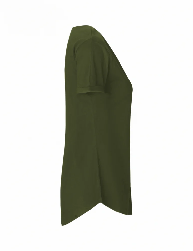 Damen Bio T-Shirt mit Umschlag