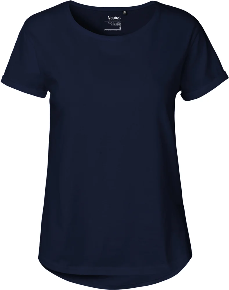 Damen Bio T-Shirt mit Umschlag
