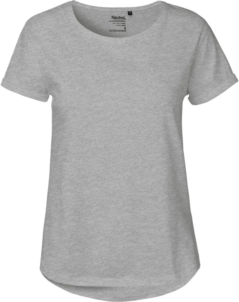 Damen Bio T-Shirt mit Umschlag