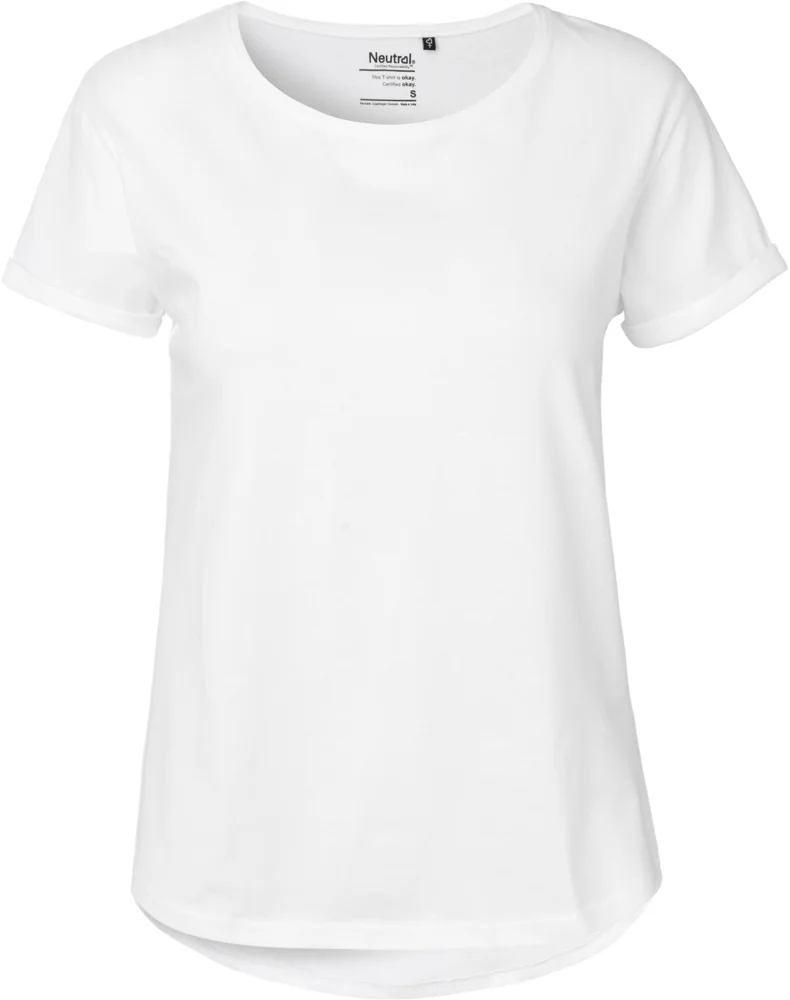 Damen Bio T-Shirt mit Umschlag