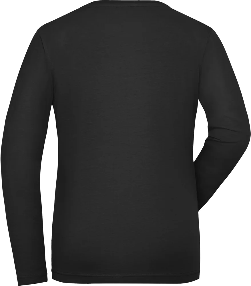 Damen Bio Workwear Stretch T-Shirt langarm - Solid