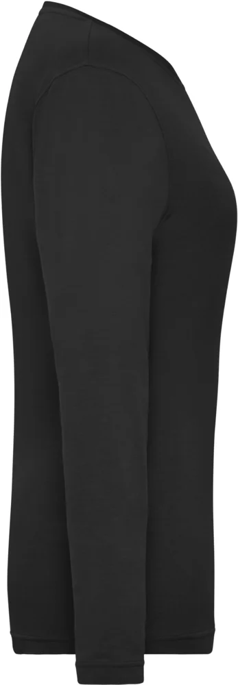 Damen Bio Workwear Stretch T-Shirt langarm - Solid
