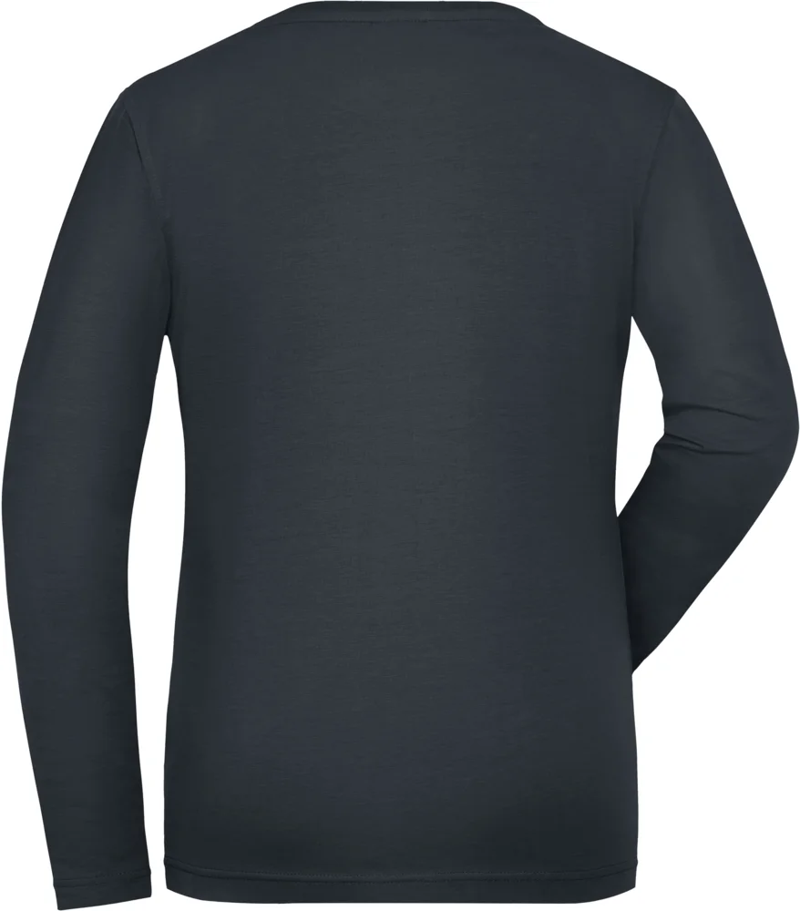 Damen Bio Workwear Stretch T-Shirt langarm - Solid