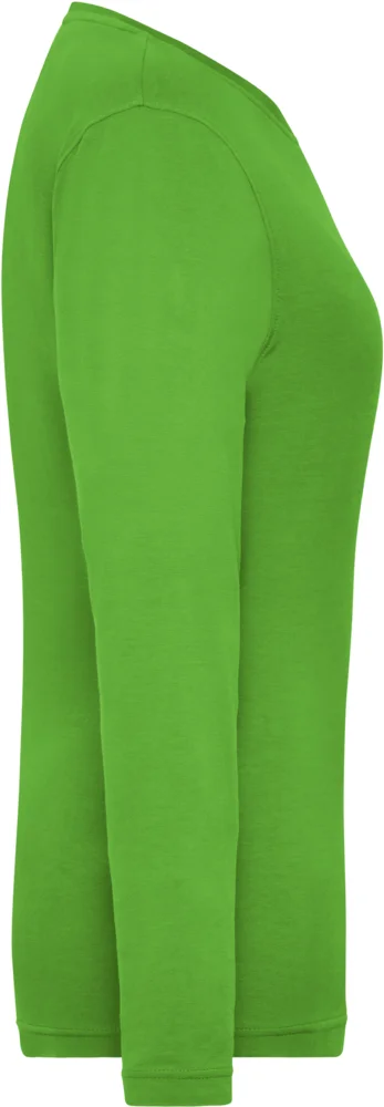 Damen Bio Workwear Stretch T-Shirt langarm - Solid