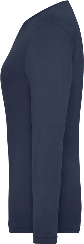 Damen Bio Workwear Stretch T-Shirt langarm - Solid