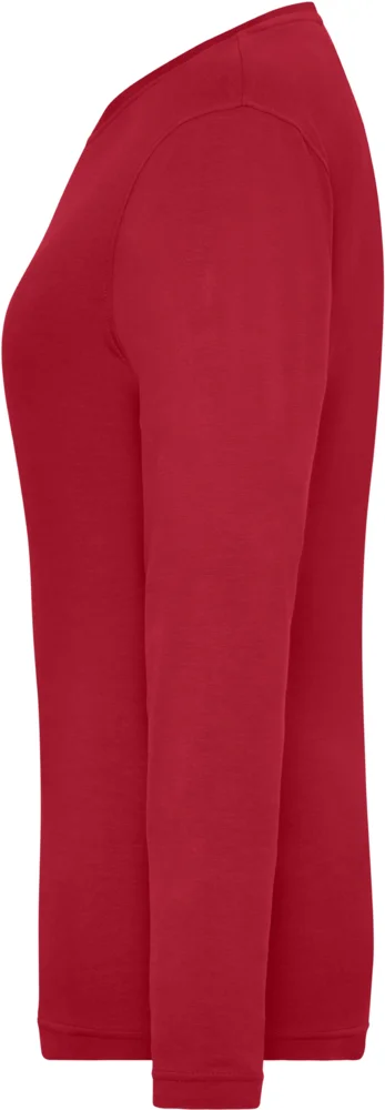 Damen Bio Workwear Stretch T-Shirt langarm - Solid