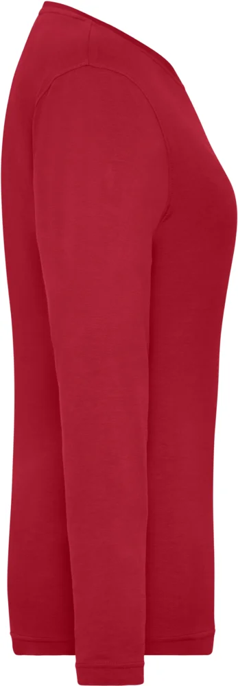 Damen Bio Workwear Stretch T-Shirt langarm - Solid
