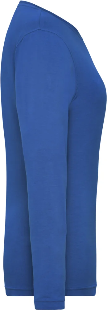 Damen Bio Workwear Stretch T-Shirt langarm - Solid