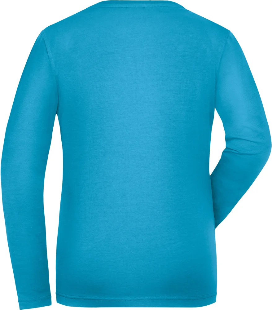 Damen Bio Workwear Stretch T-Shirt langarm - Solid
