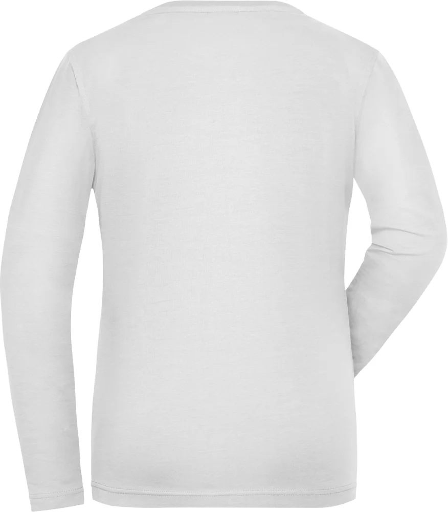 Damen Bio Workwear Stretch T-Shirt langarm - Solid