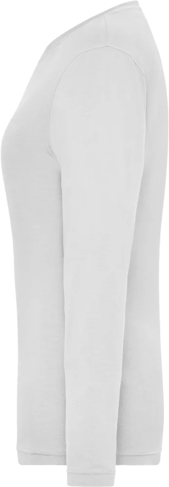 Damen Bio Workwear Stretch T-Shirt langarm - Solid