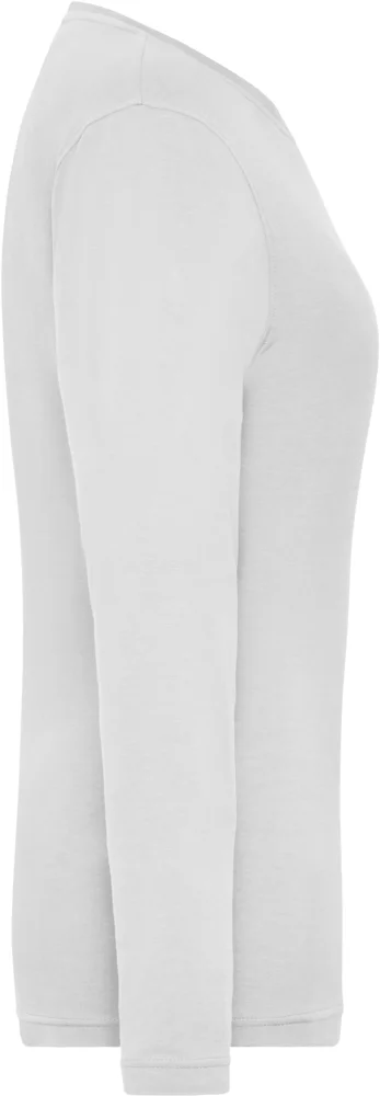 Damen Bio Workwear Stretch T-Shirt langarm - Solid