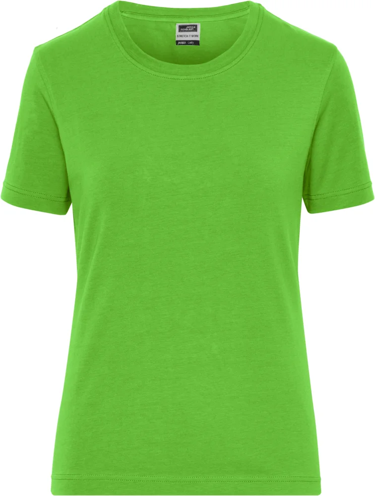 Damen Bio Workwear Stretch T-Shirt - Solid