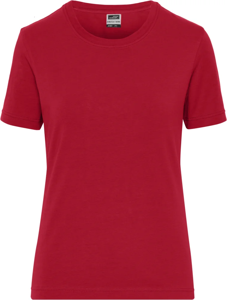 Damen Bio Workwear Stretch T-Shirt - Solid