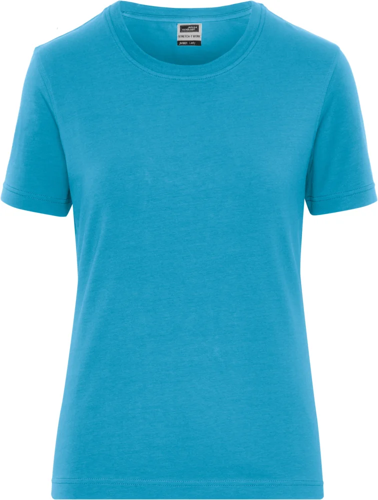 Damen Bio Workwear Stretch T-Shirt - Solid