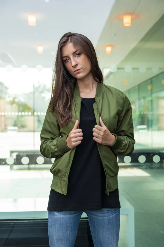 Damen Bomber Jacke