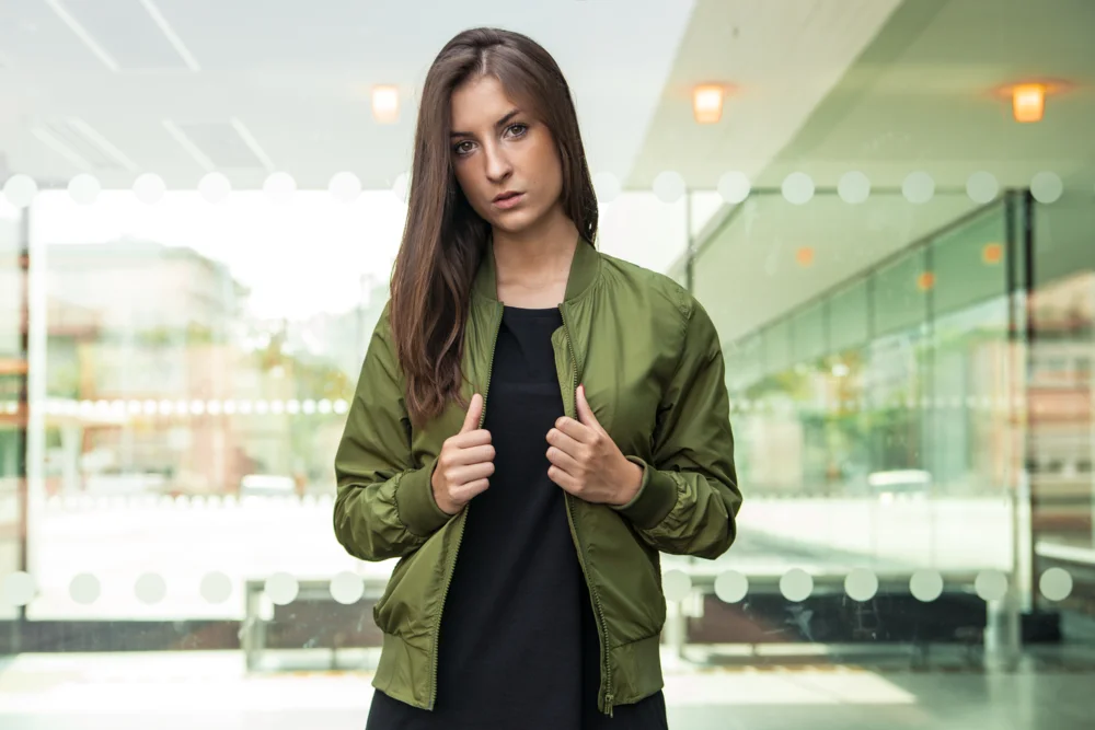 Damen Bomber Jacke