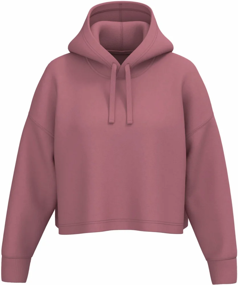 Damen Cropped Kapuzen Sweater