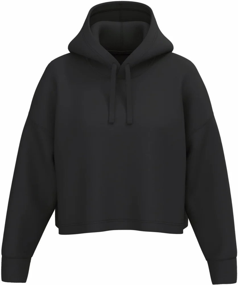 Damen Cropped Kapuzen Sweater