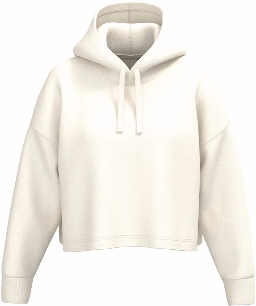 Damen Cropped Kapuzen Sweater