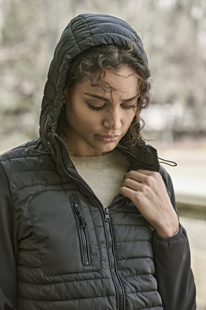 Damen Crossover Kapuzenjacke