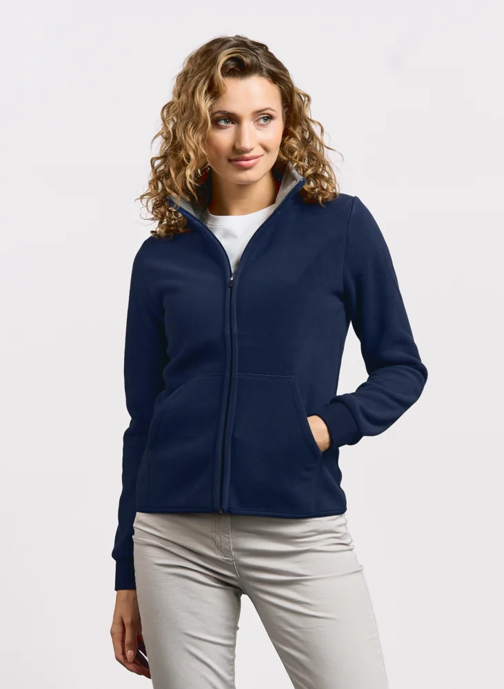 Damen Double Fleece Jacke