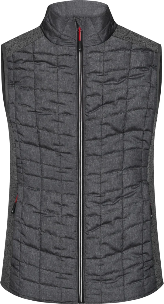 Damen Hybrid Strickfleece Gilet