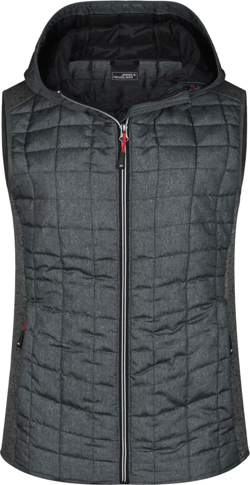 Damen Hybrid Strickfleece Gilet
