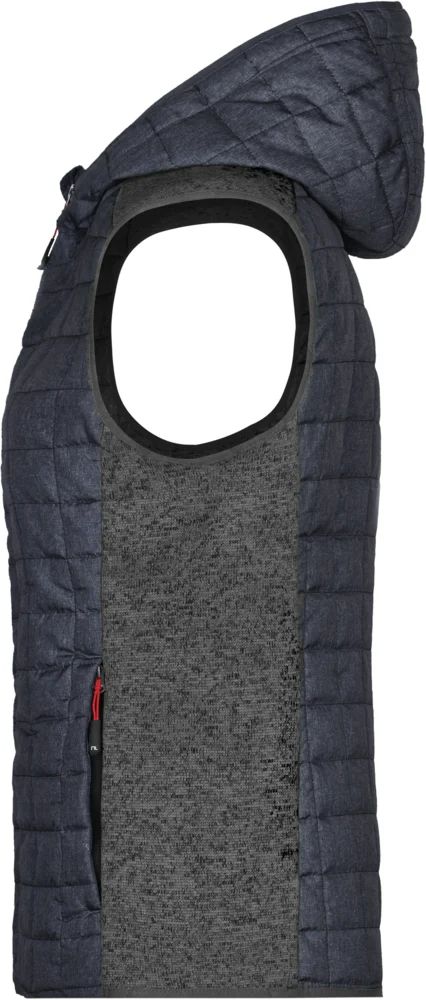 Damen Hybrid Strickfleece Gilet