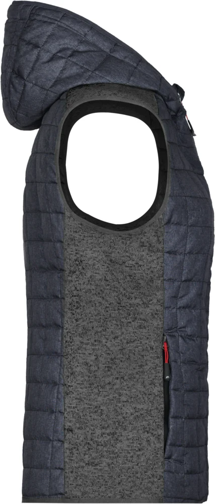 Damen Hybrid Strickfleece Gilet
