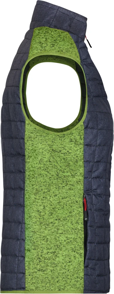 Damen Hybrid Strickfleece Gilet