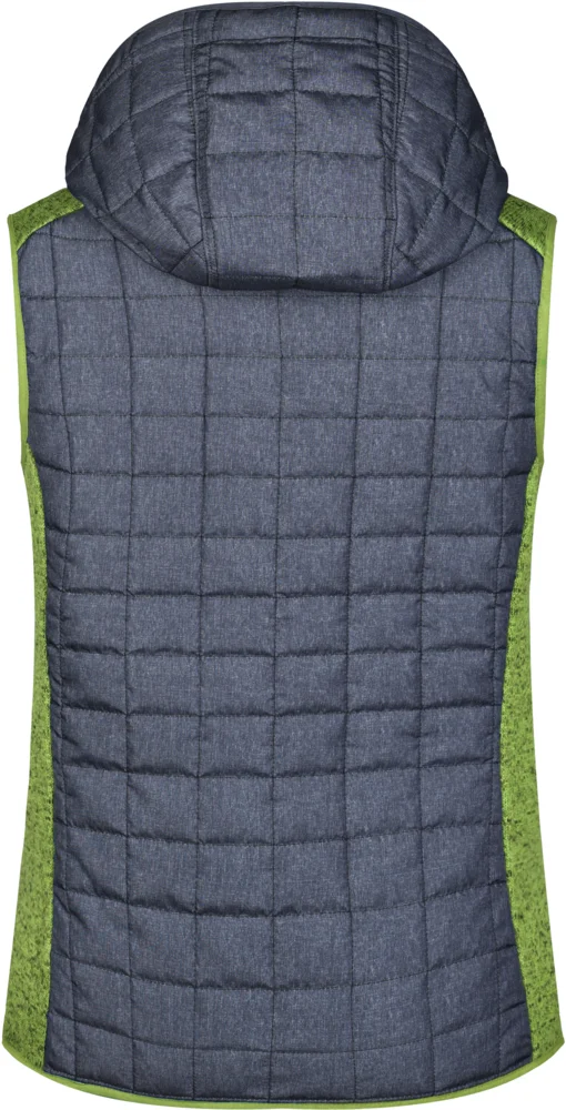 Damen Hybrid Strickfleece Gilet