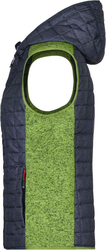 Damen Hybrid Strickfleece Gilet